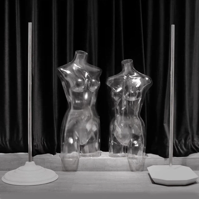 Female transparent mannequin torso (2)